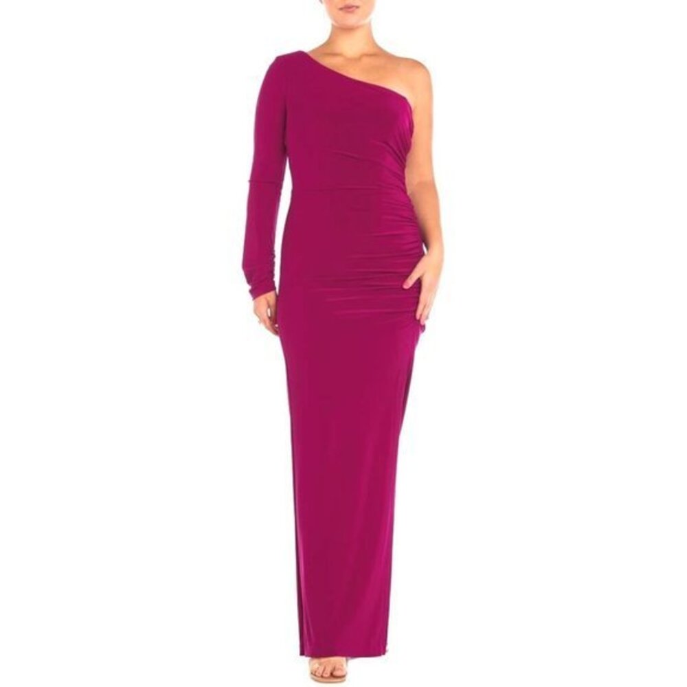 NWOT NIGHTWAY One-Shoulder Body-Con Gown DRESS SIZE 6